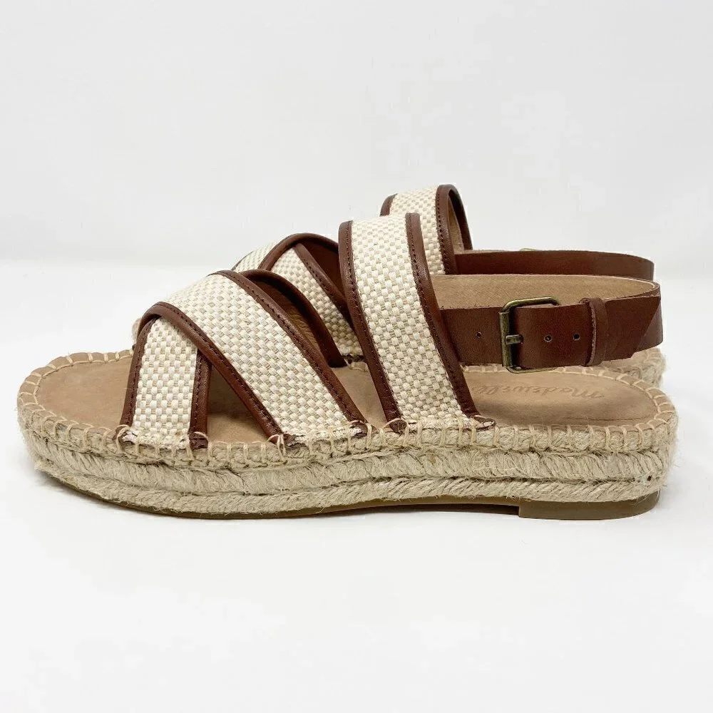 MADEWELL | The Julie Espadrille Sandal 8 NWOT